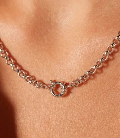 DAMES Lucardi Ketting Zilver 42 cm