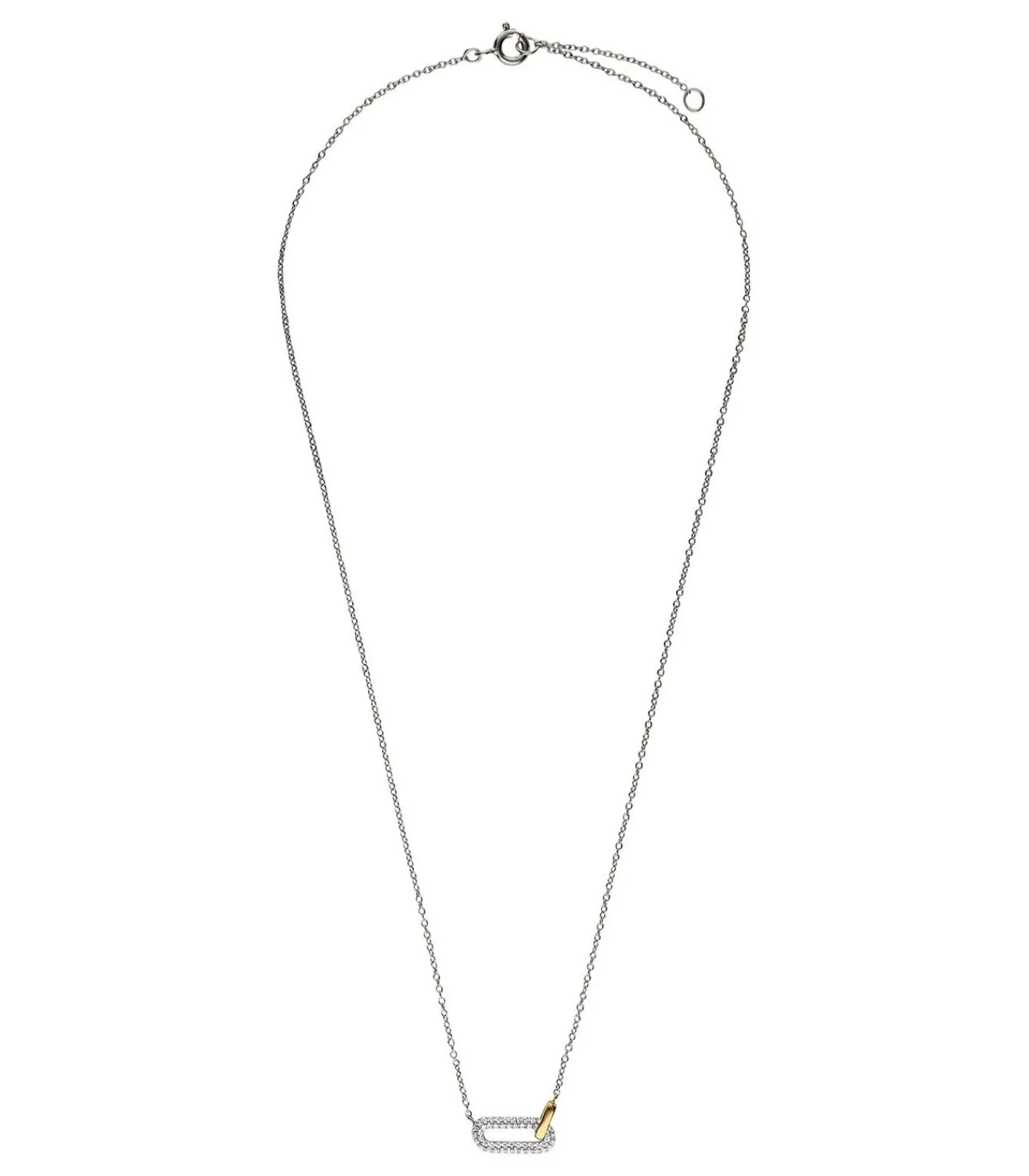 New Ketting Zilver 45 cm DAMES Halskettingen
