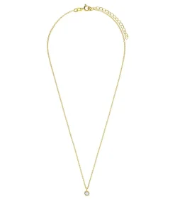 DAMES Lucardi Ketting Zilver 45 cm - Goudkleurig