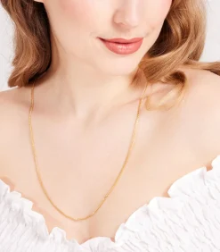 Online Ketting Zilver - goudkleurig DAMES Halskettingen