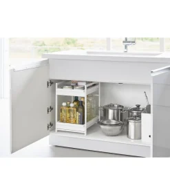 Outlet Keukenkast Organizer - 2 niveaus - Tower - Wit Organiseren