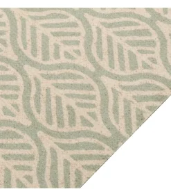 New Keukenmat wasbaar bladprint 60x180 cm fluweel Tapijten