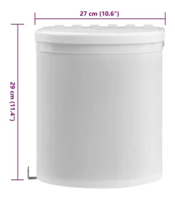 vidaXL Keukenvuilnisbak inbouw 8 L kunststof