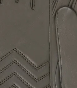 DAMES ISOTONER lamsleren dameshandschoenen met doorstiksels