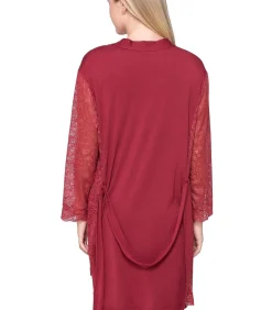 Outlet Kimono met lange mouwen MICRO TOUCH LACE DAMES Badjassen