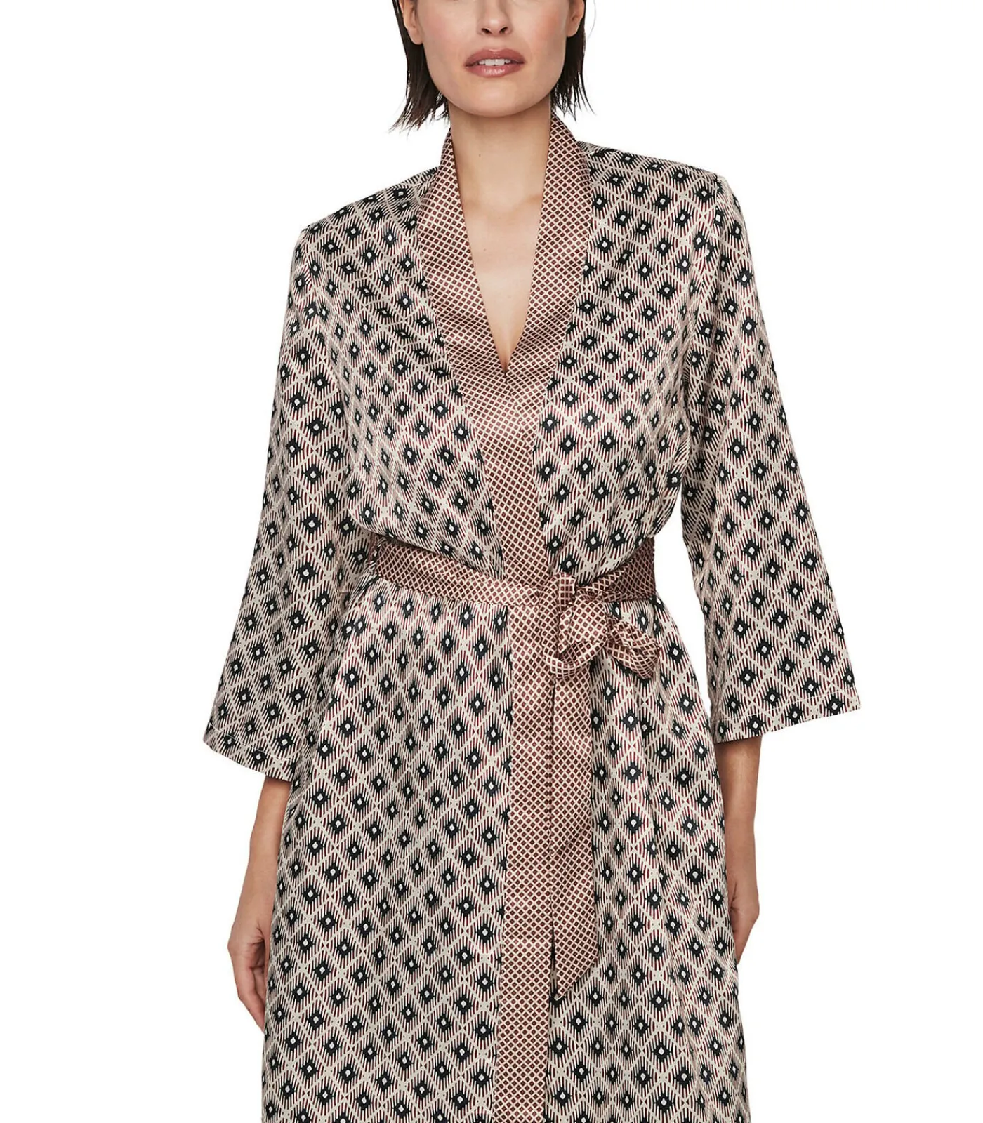 DAMES SELMARK Kimono negligé P116 SATIN SUBLIME