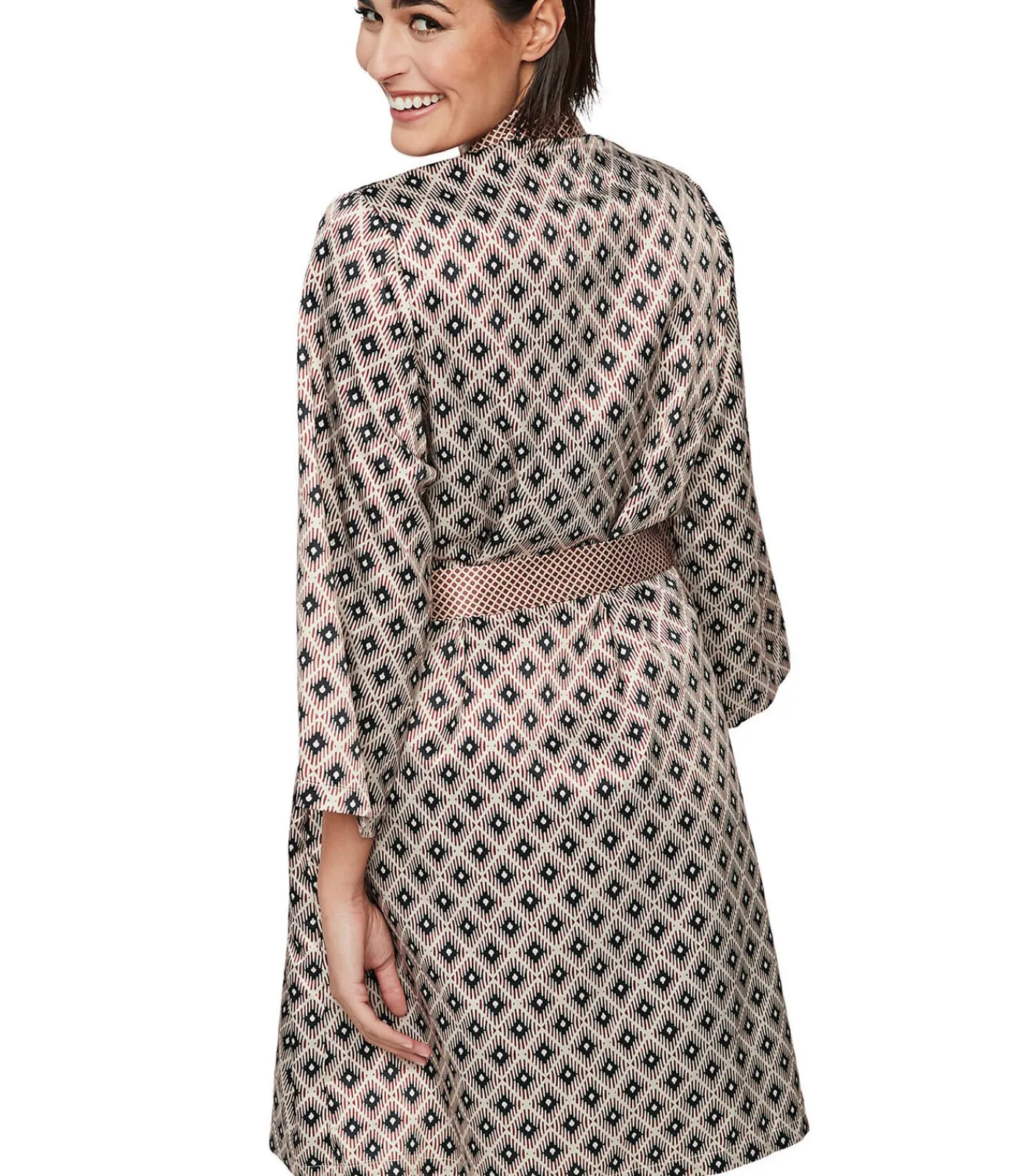 DAMES SELMARK Kimono negligé P116 SATIN SUBLIME