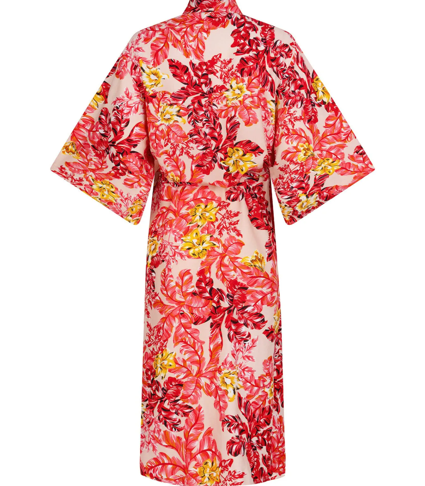 DAMES Chic by Lirette Kimono Robe Flamingo Garden - Roze