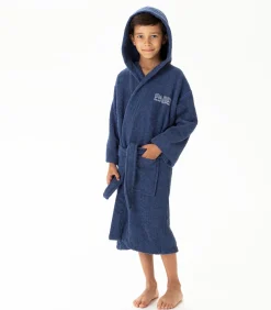 Kinderen PSG Kinderbadjas 100% katoen - borduursel - capuchon en zak