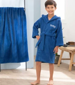 Kinderen PSG Kinderbadjas met kap 100% katoen, MAGIQUE