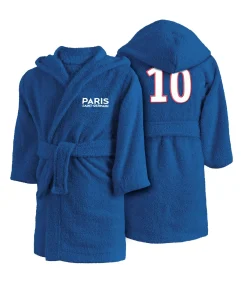 Kinderen PSG Kinderbadjas met kap 100% katoen, MAGIQUE