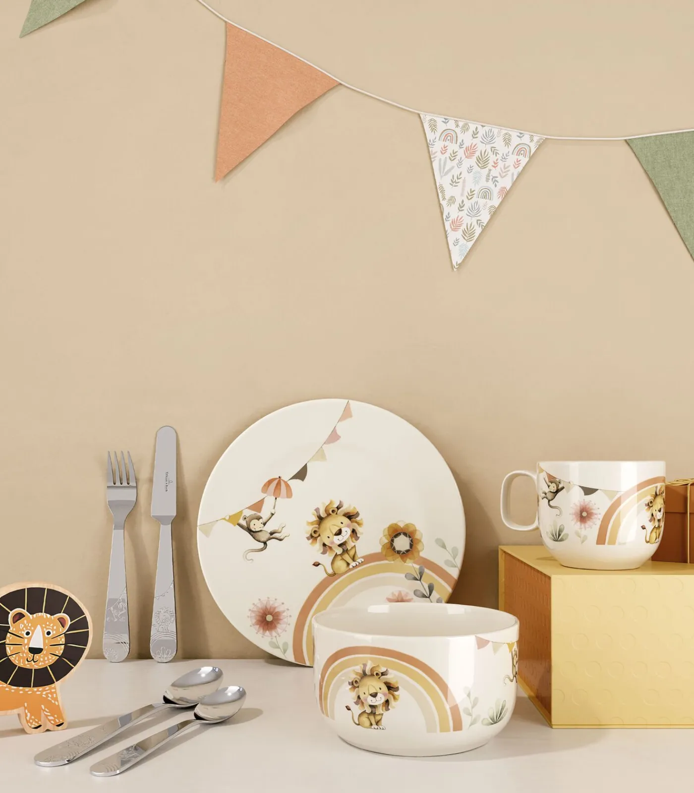 Villeroy & Boch Kinderbestek 4-dlg Roar like a Lion