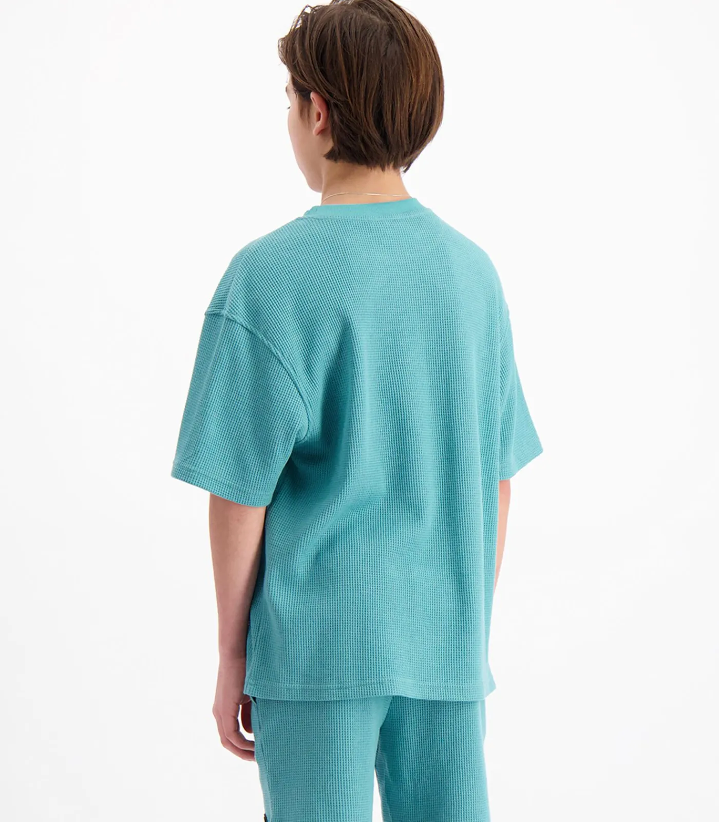 New Kinderen Waffle T-shirt Kinderen Hemden