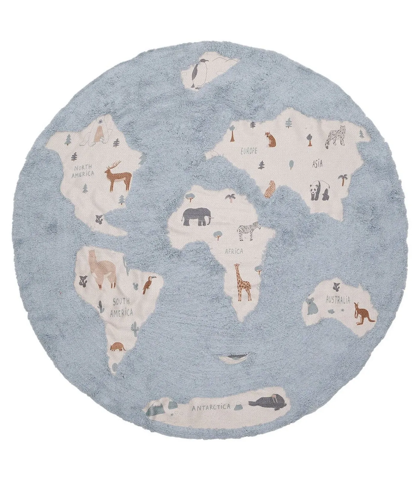 Kinderen AFKliving Kindertapijt MONDE, wasbaar