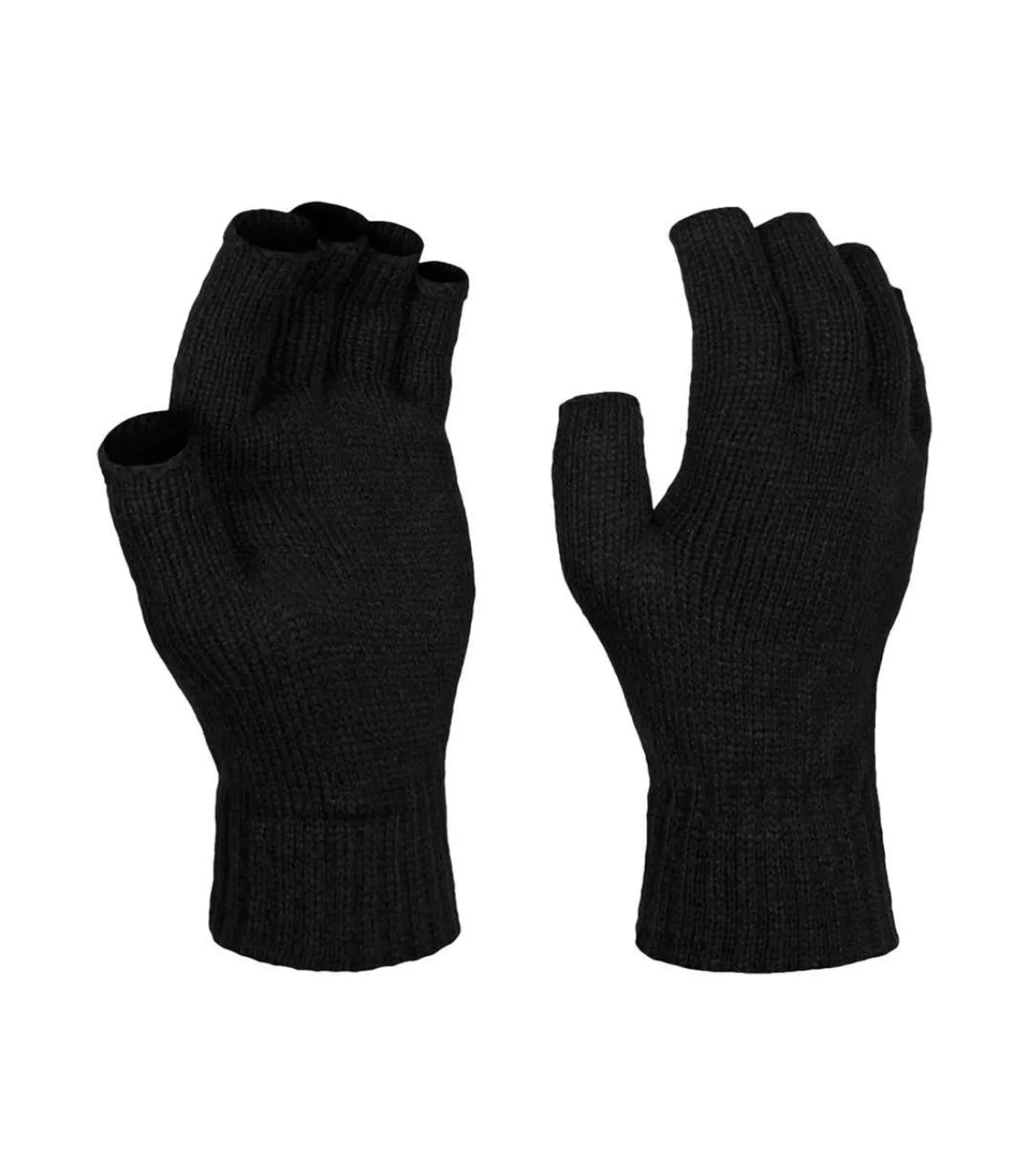 Heren Regatta Klassiek - Vingerloze Handschoenen - Zwart