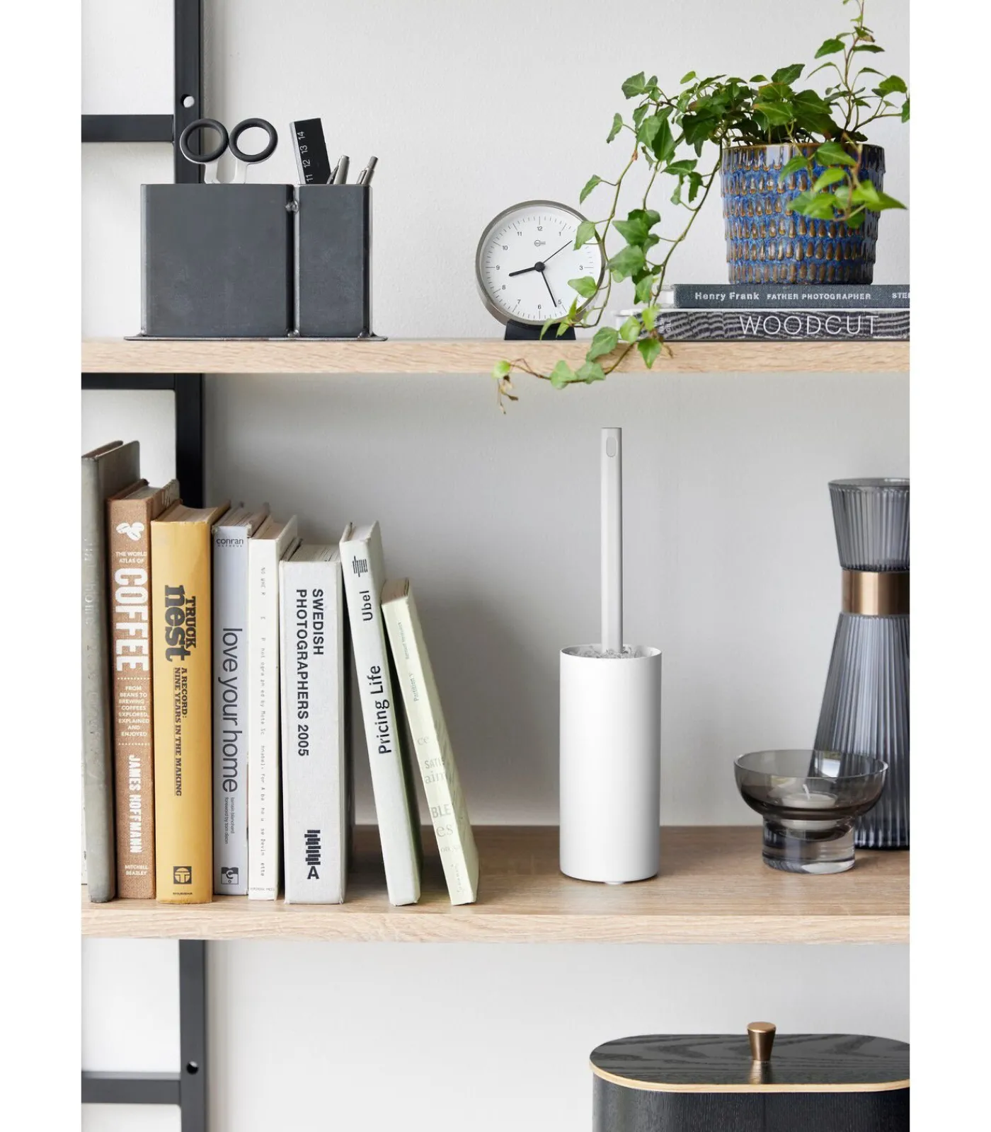 YAMAZAKI Kledingroller Houder - Tower - Wit