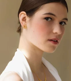 Outlet Kleine gouden oorbellen Stardust DAMES Oorbellen