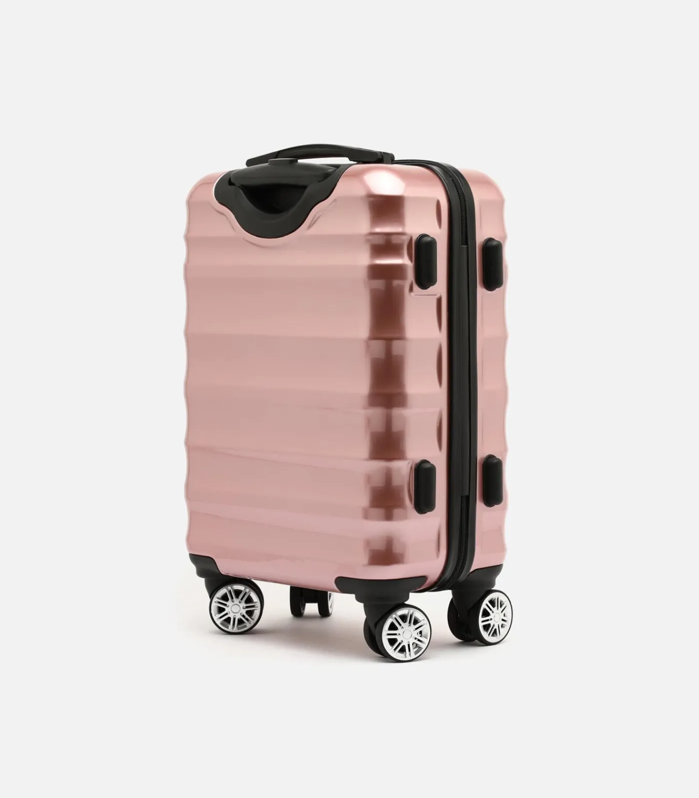 Online Kleine koffer Man London Roze Trolleys