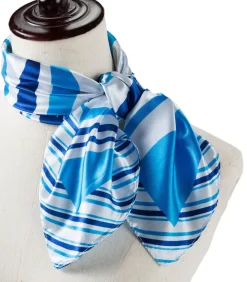 Kleine zijden sjaal Navy Cléo DAMES Sjaals