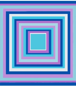 DAMES Alberto Cabale Kleine zijden sjaal Purple Blue Navy Cléo