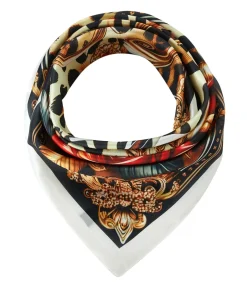 DAMES Alberto Cabale Kleine zijden vierkante Roze Luipaard Cléo