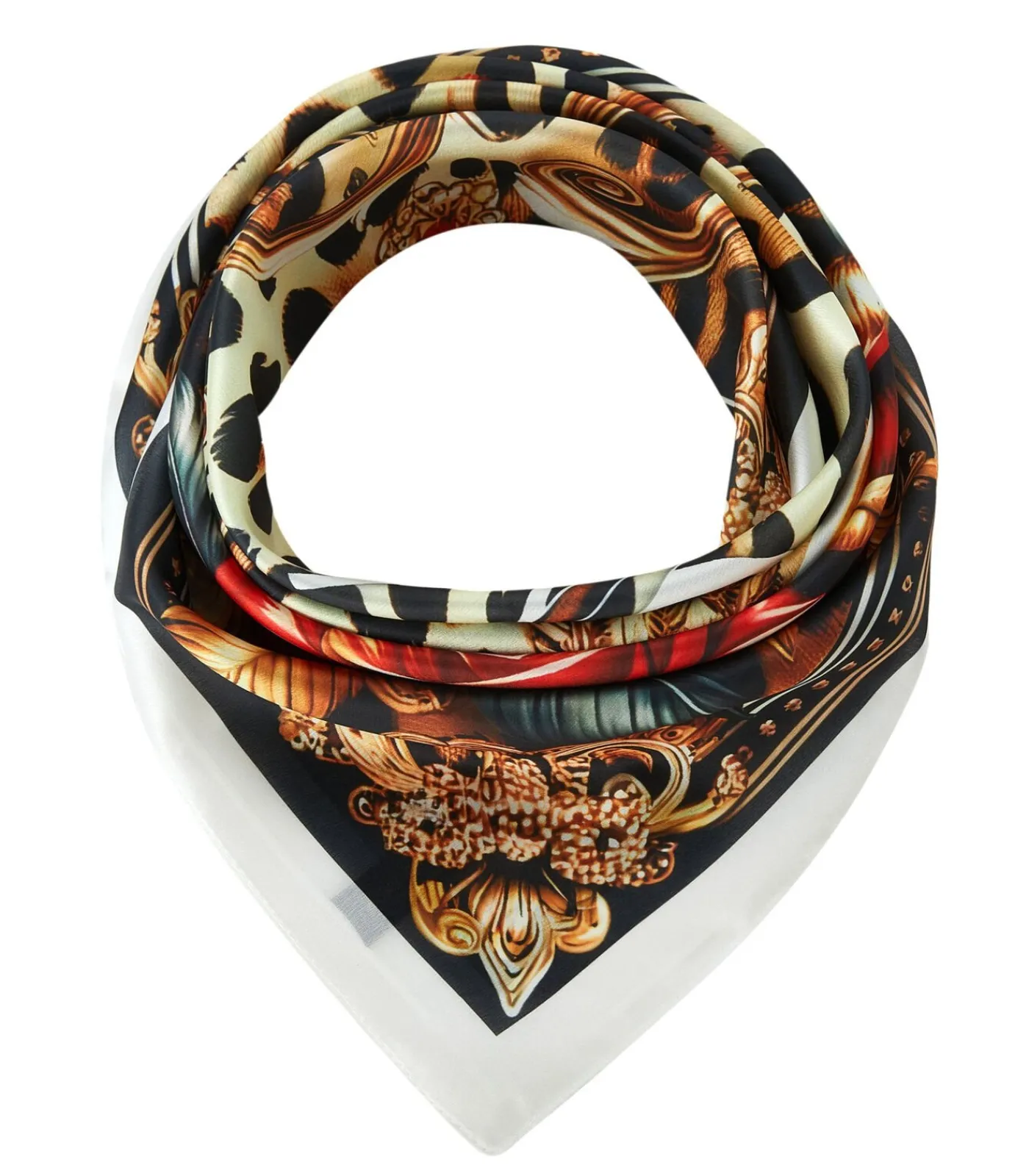 DAMES Alberto Cabale Kleine zijden vierkante Roze Luipaard Cléo