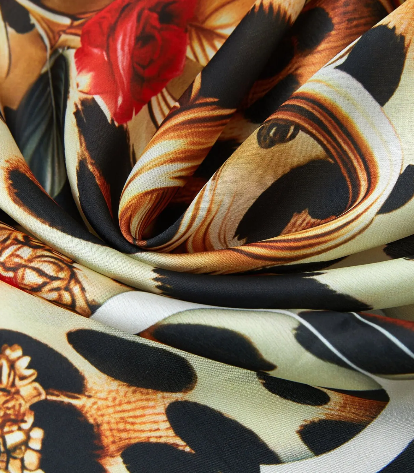 DAMES Alberto Cabale Kleine zijden vierkante Roze Luipaard Cléo