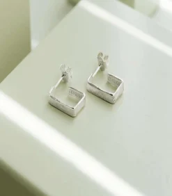 Discount Kleine zilveren oorbellen Lignis fijn DAMES Oorbellen