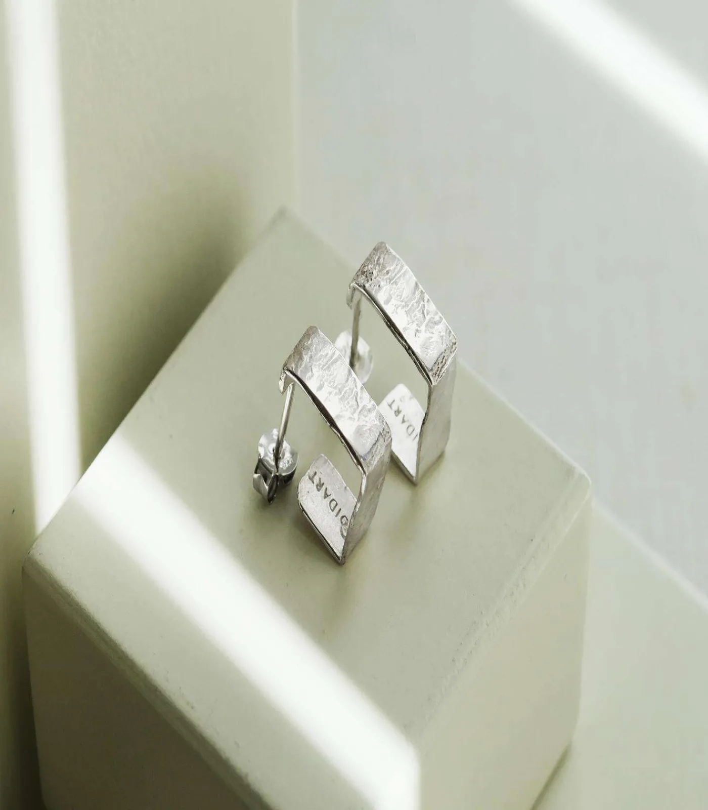 Clearance Kleine zilveren oorbellen Lignis breed DAMES Oorbellen