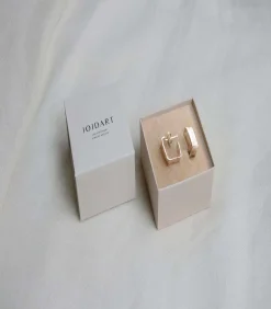 Clearance Kleine zilveren oorbellen Lignis breed DAMES Oorbellen