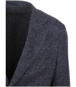 Heren Suitable Knitted Colbert Unlined Navy