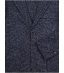 Heren Suitable Knitted Colbert Unlined Navy