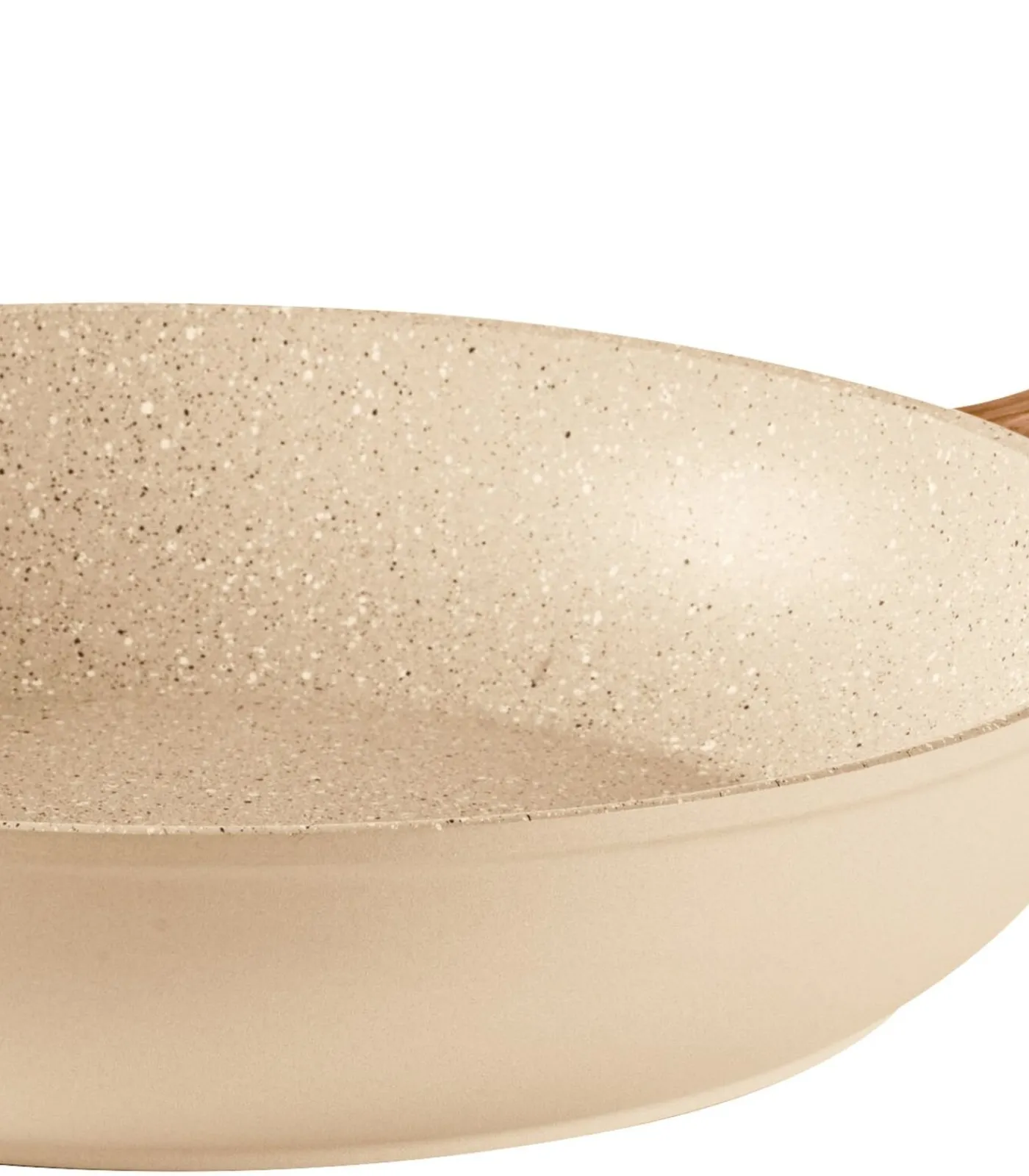 Sambonet Koekenpan Rock 'n' Rose - Creme - ø 28 cm - standaard anti-aanbaklaag