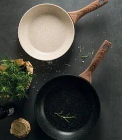 Sambonet Koekenpan Rock 'n' Rose - Creme - ø 28 cm - standaard anti-aanbaklaag