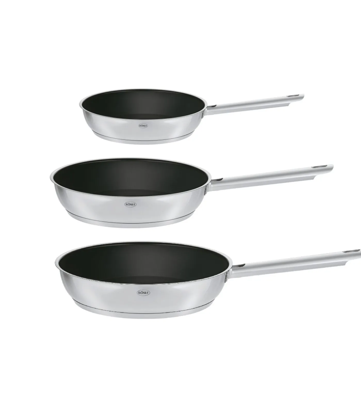 Outlet Koekenpannenset Elegance - ø 20, 24 en 28 cm - Standaard anti-aanbaklaag Potten & Pannen