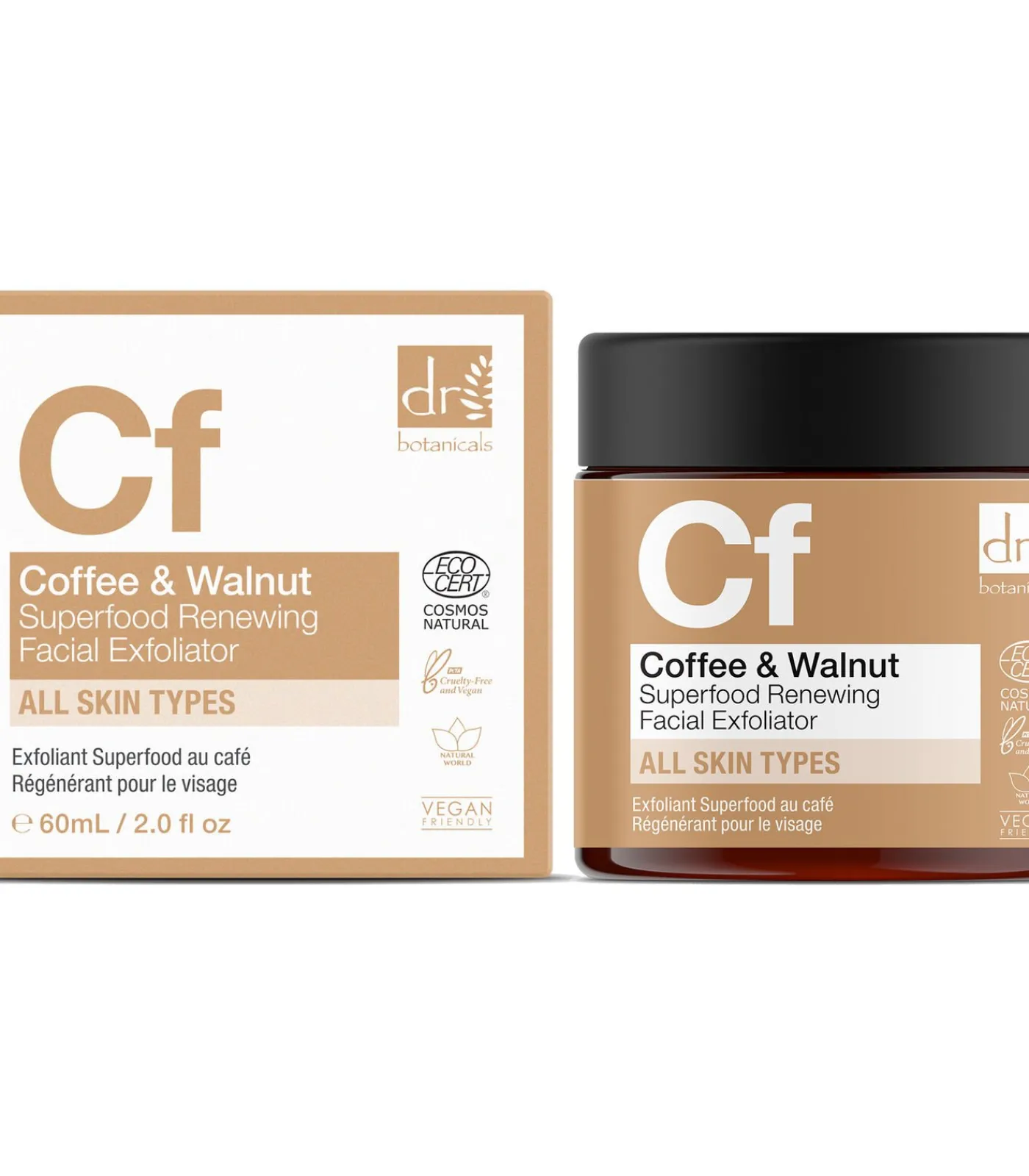 Dr Botanicals Koffie Superfood Vernieuwende Gezichtsscrub 2 - 60ml