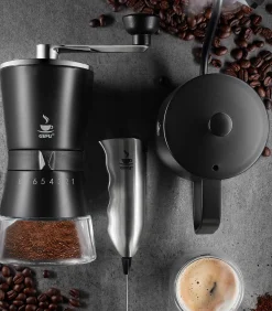 Online Koffiemolen / Bonenmaler Santiago Zwart Koffie & Thee Maken