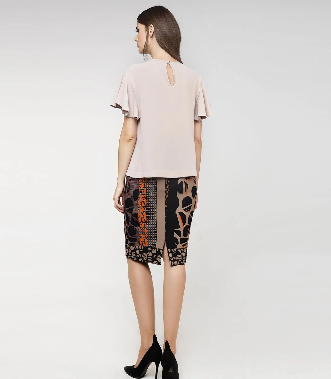 DAMES Conquista Kokerrok met print van