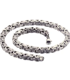 Heren TrendFox Koningsketting - 5mm - Dubbele Schakels - Staal