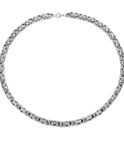 Heren TrendFox Koningsketting - 5mm - Dubbele Schakels - Staal