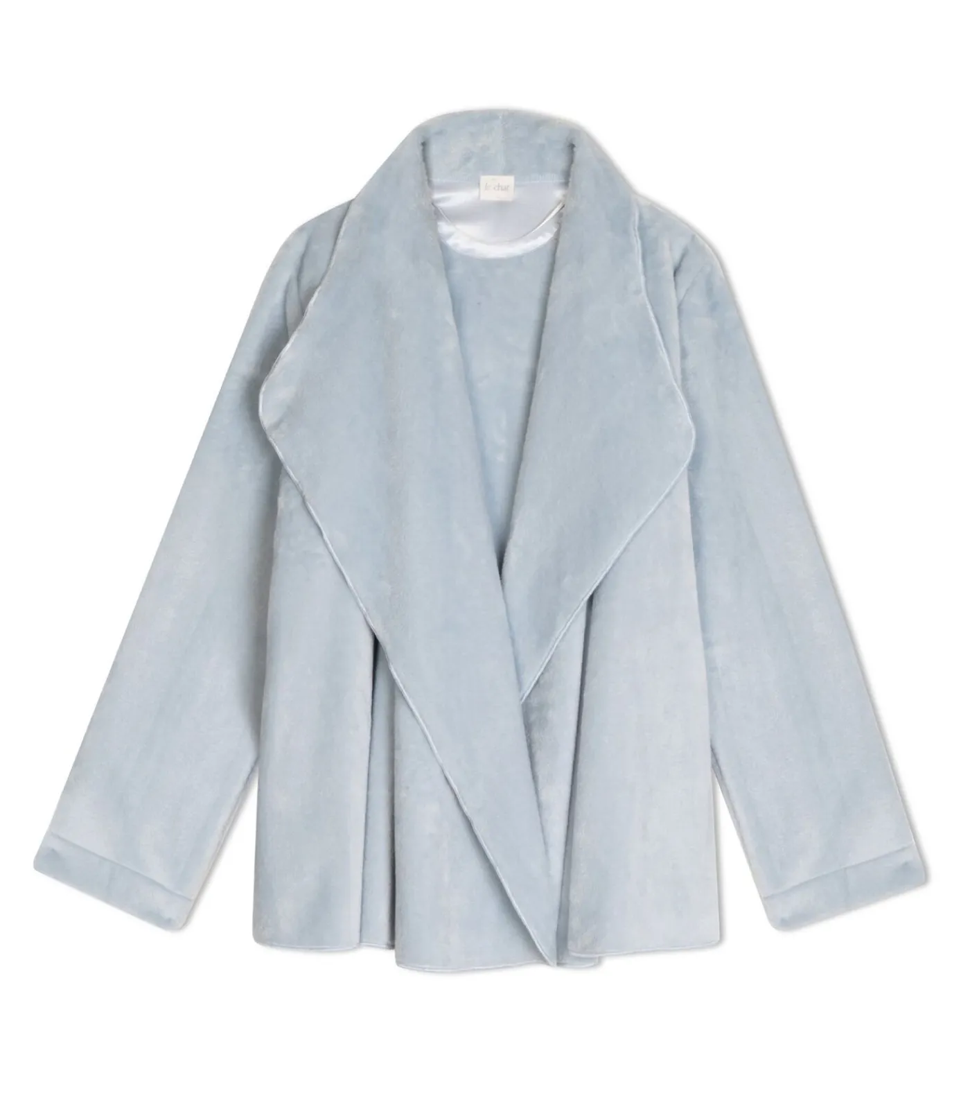 Kort jasje van flanellen pluche ESSENTIEL H73B DAMES Loungewear