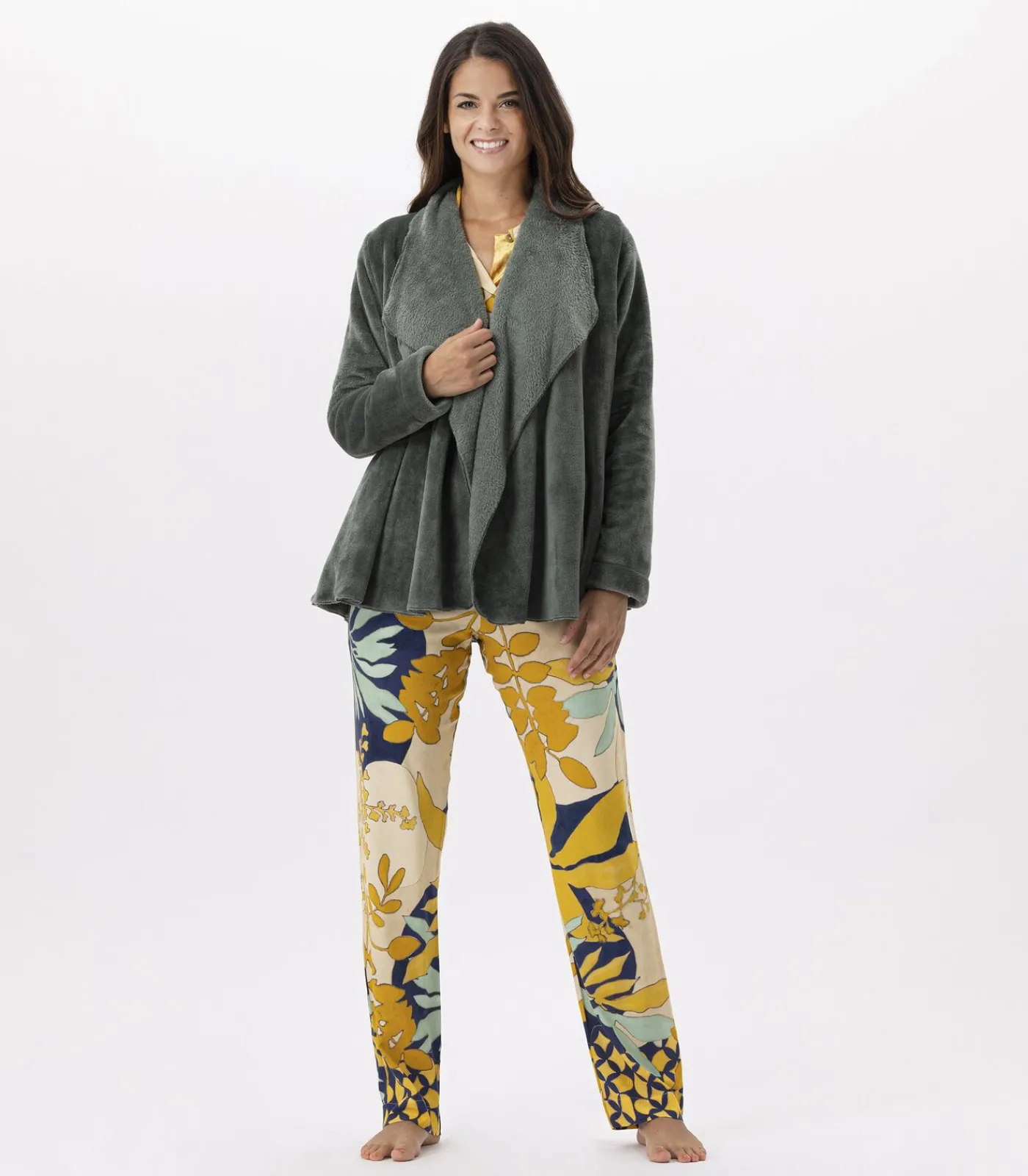 DAMES LE CHAT Kort jasje van flanellen pluche ESSENTIEL H73B