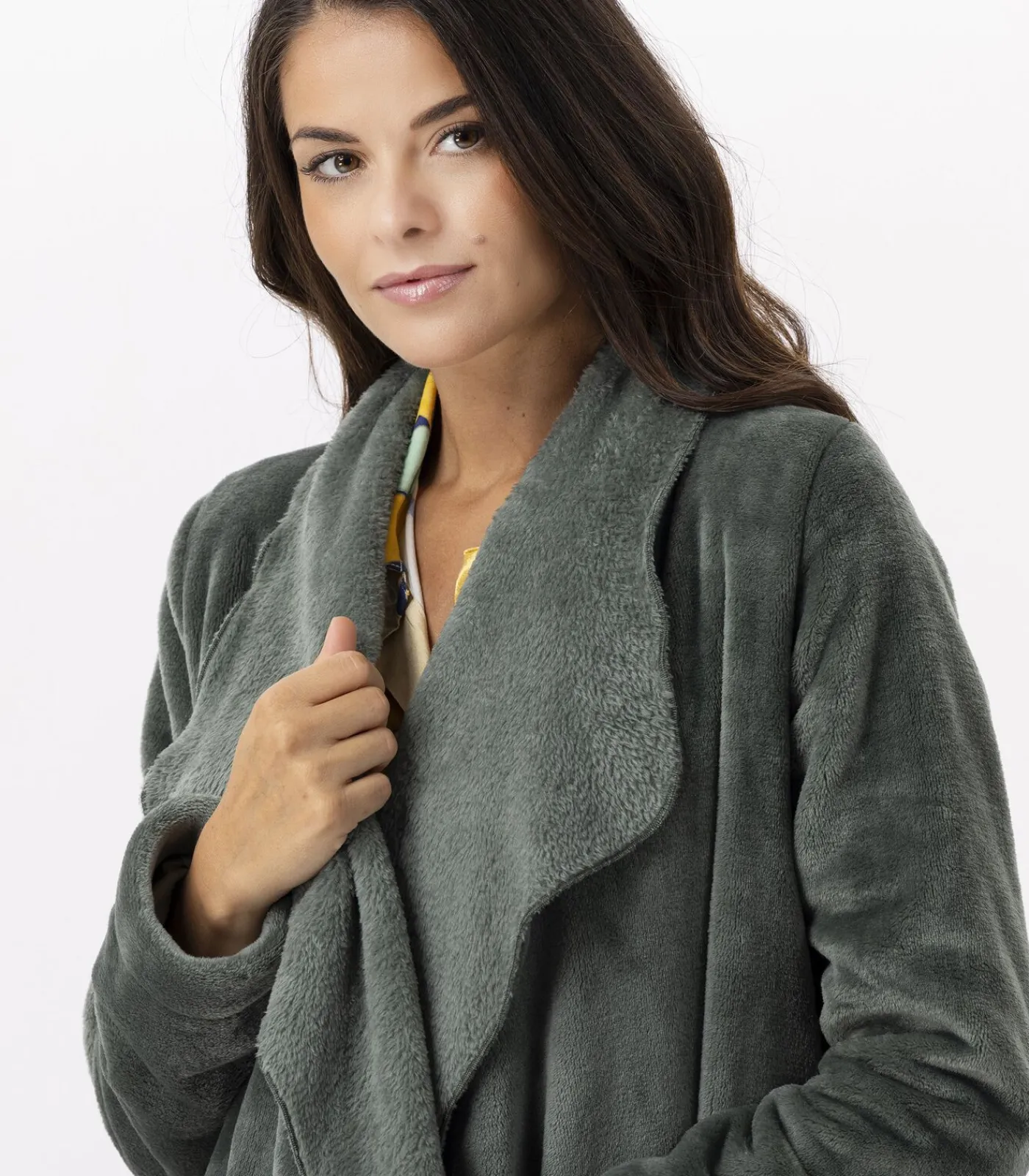 DAMES LE CHAT Kort jasje van flanellen pluche ESSENTIEL H73B