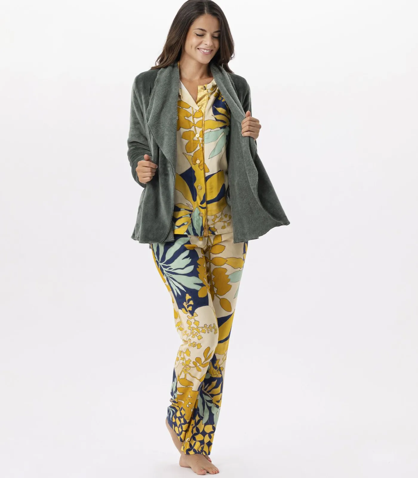 DAMES LE CHAT Kort jasje van flanellen pluche ESSENTIEL H73B