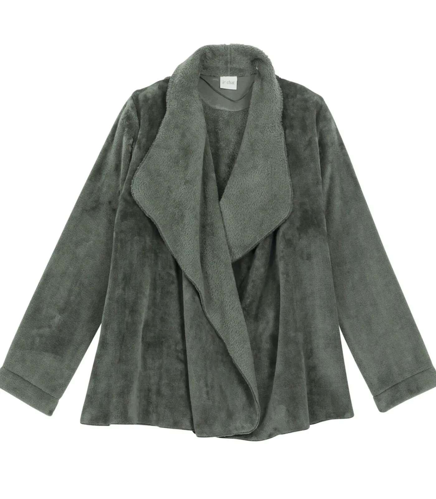 DAMES LE CHAT Kort jasje van flanellen pluche ESSENTIEL H73B