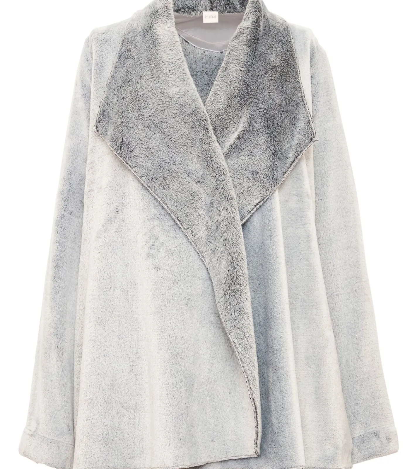 Outlet Kort jasje van flanellen pluche ESSENTIEL H73B DAMES Loungewear