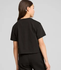 Kinderen PUMA Kort meisjes-T-shirt Logo