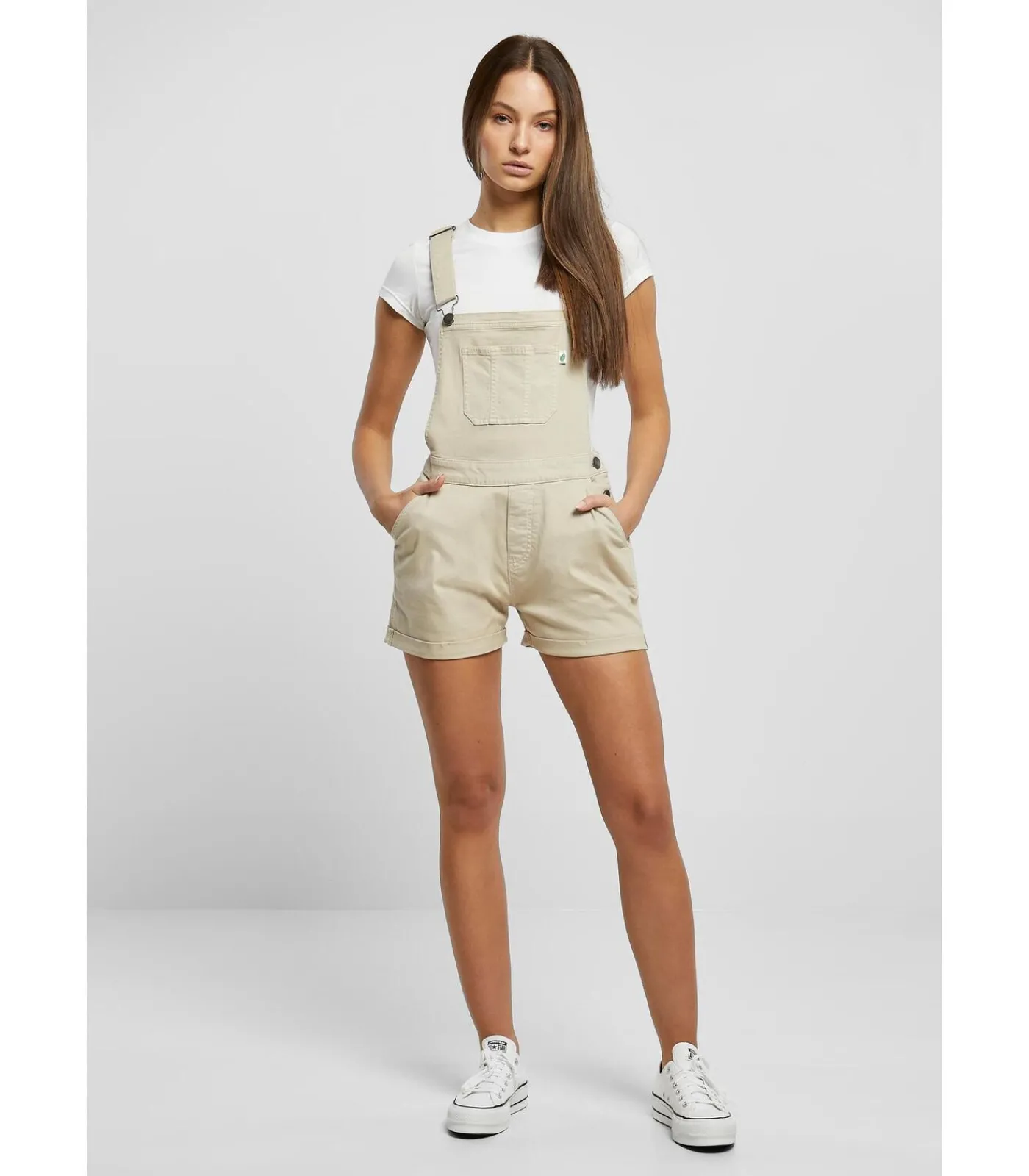 Outlet Korte biologische damesoverall DAMES Jumpsuits