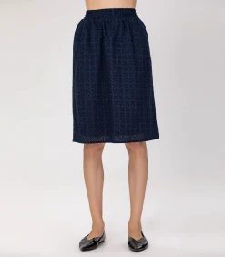 DAMES Smart & Joy Korte broek van katoenen kant met oogjes