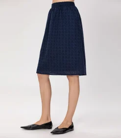 DAMES Smart & Joy Korte broek van katoenen kant met oogjes